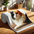 Long-haired Calico Sublimated Towel